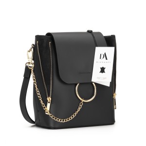 Rucsac dama piele naturala DiAmanti Catania Negru